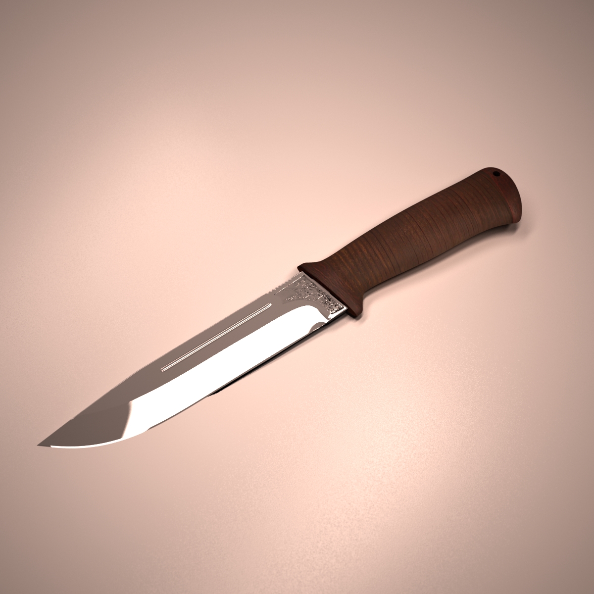 Нож "Егеръ", VRay.